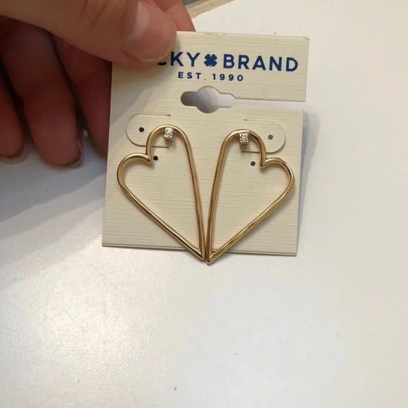 Lucky Brand Jewelry - NWT LUCKY BRAND HEART EARRINGS